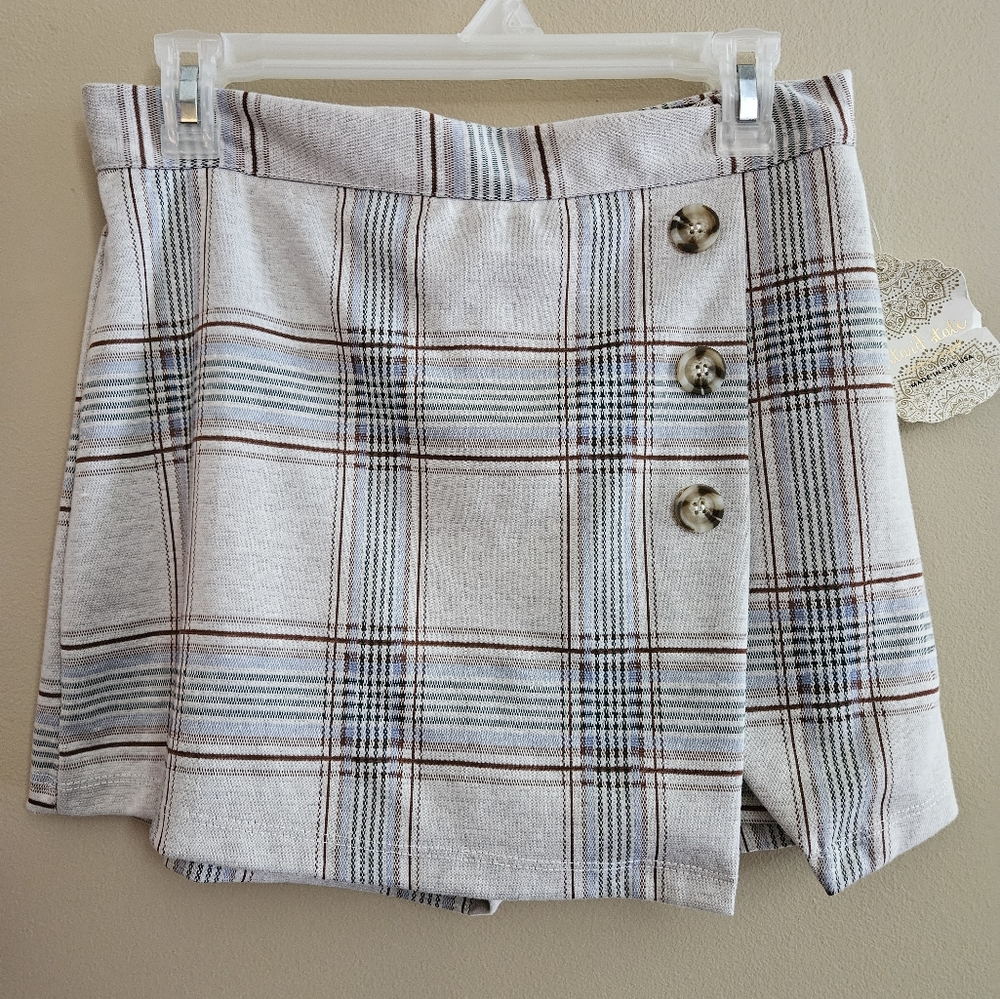 Altered State plaid skort, L I'm grey
